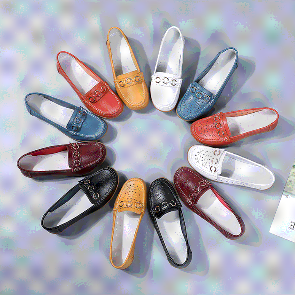 NEW - Women's Breathable Leather Loafers