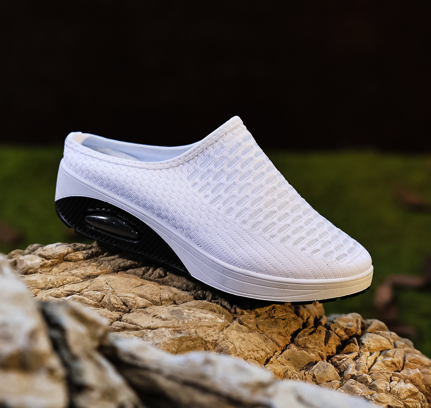 New Arrival✨Women's Air Cushioned Sole Slip-on Orthopedic Mesh Walking Slippers