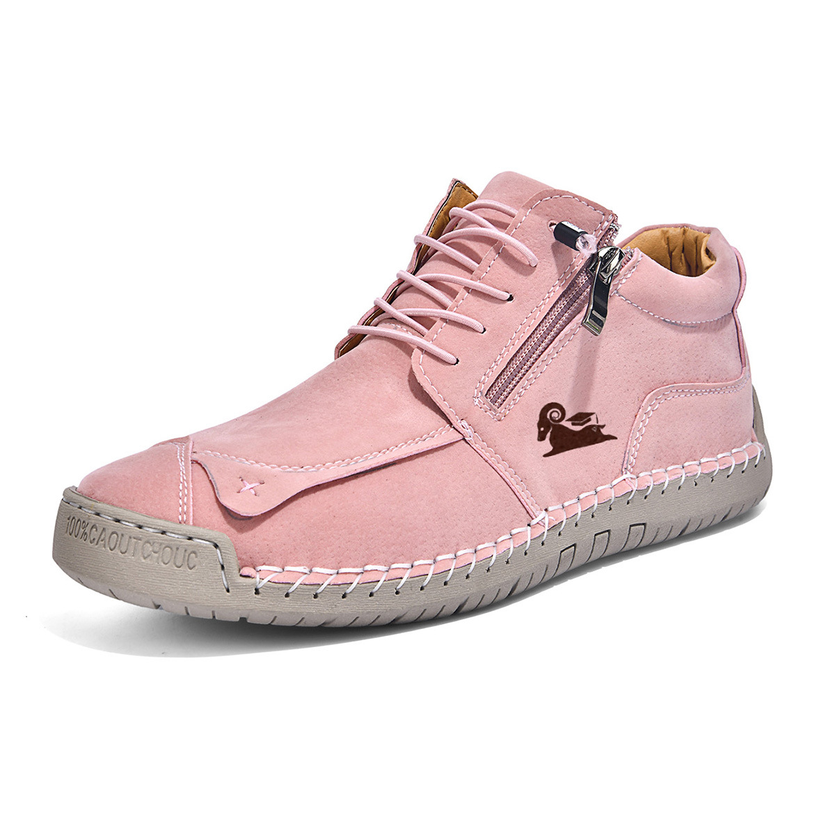Women's Orthopedic Casual Leather Boots - Arch Support, Waterproof, Pressure Relief for Everyday & Travel