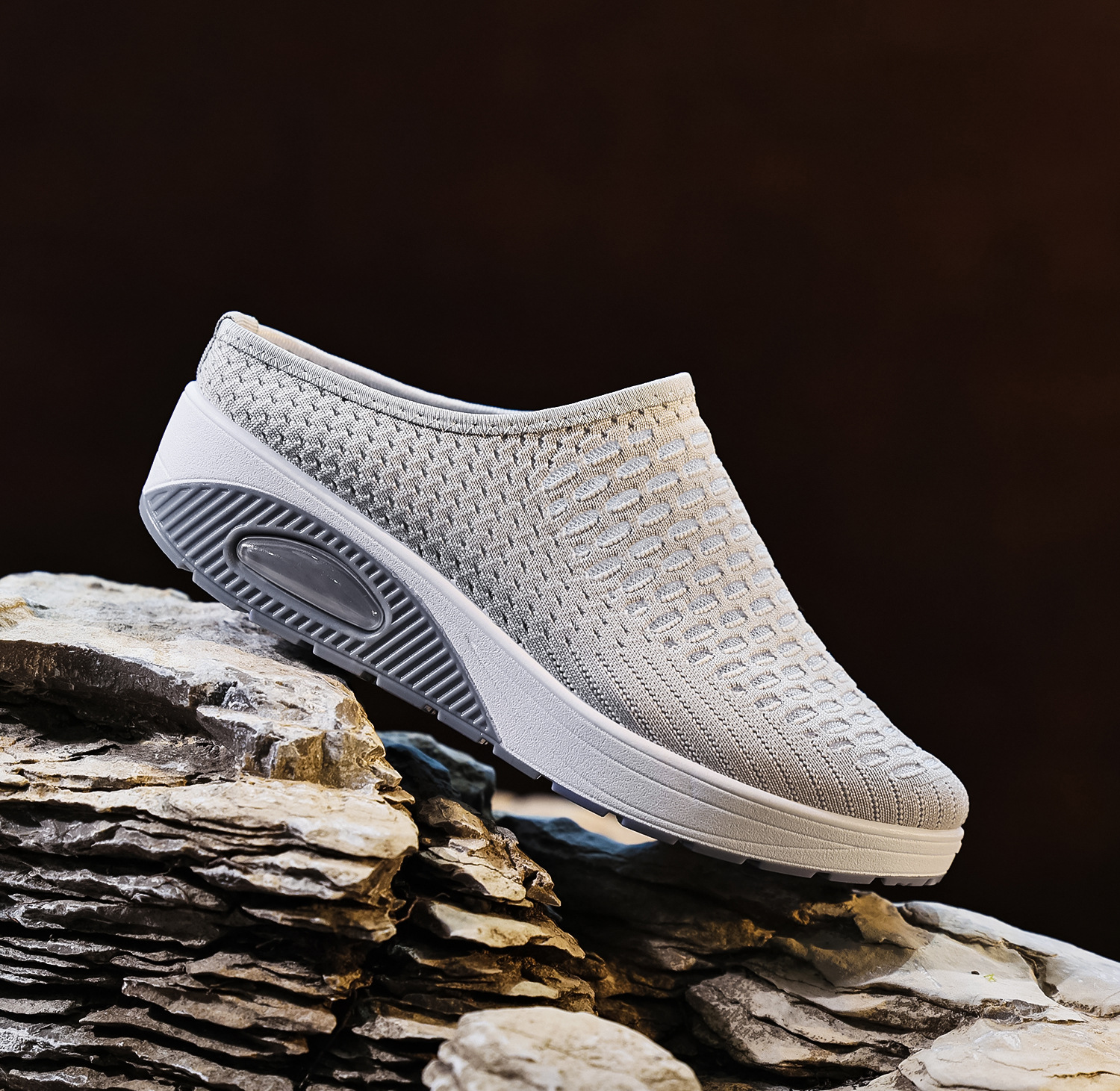 New Arrival✨Women's Air Cushioned Sole Slip-on Orthopedic Mesh Walking Slippers