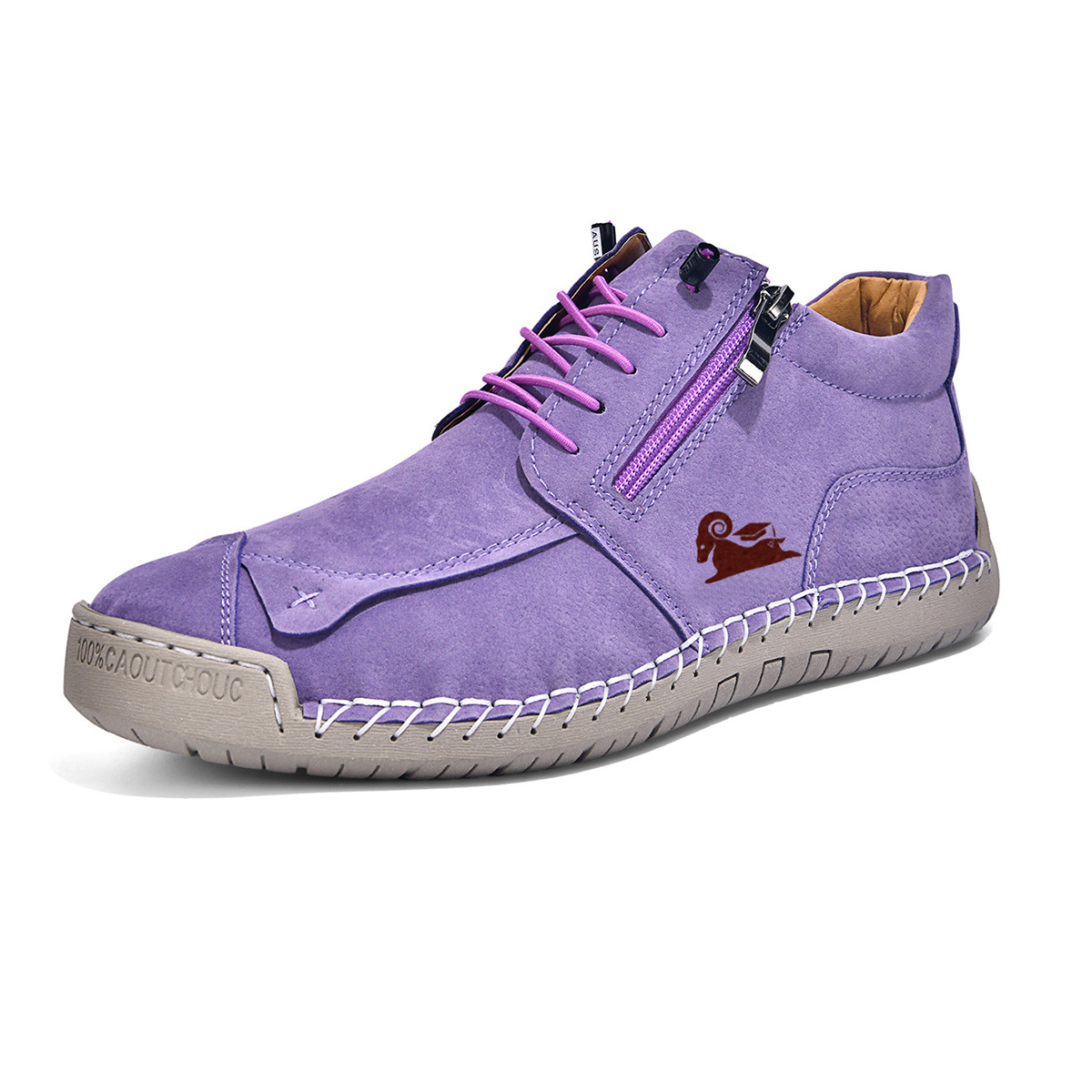 Women's Orthopedic Casual Leather Boots - Arch Support, Waterproof, Pressure Relief for Everyday & Travel