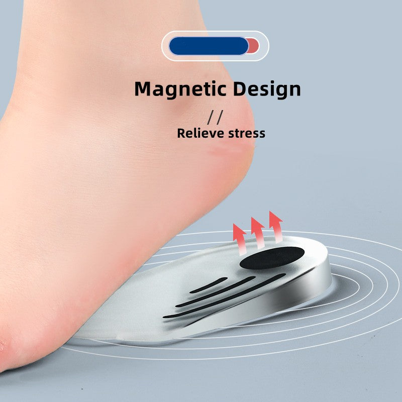 Magnets Silicon Orthopedic Insoles, O/X Type Legs Knee Varus Correction Heel Pads