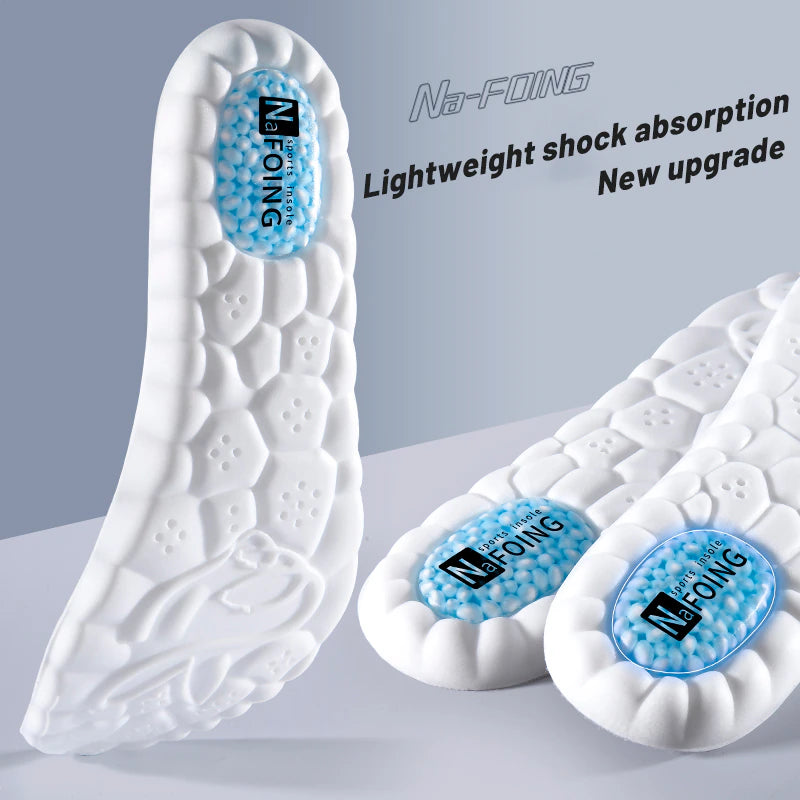 Sport Insoles, Shock Absorption Deodorant Breathable Cushion Running Insoles, Orthopedic Insoles