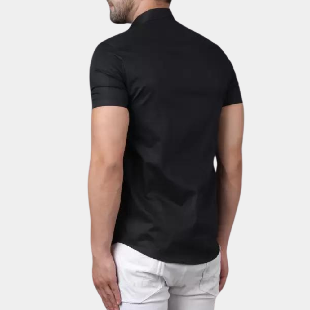 Stylish Short Sleeve Men's Shirt  Comfortable Casual T-Shirt for Everyday Wear