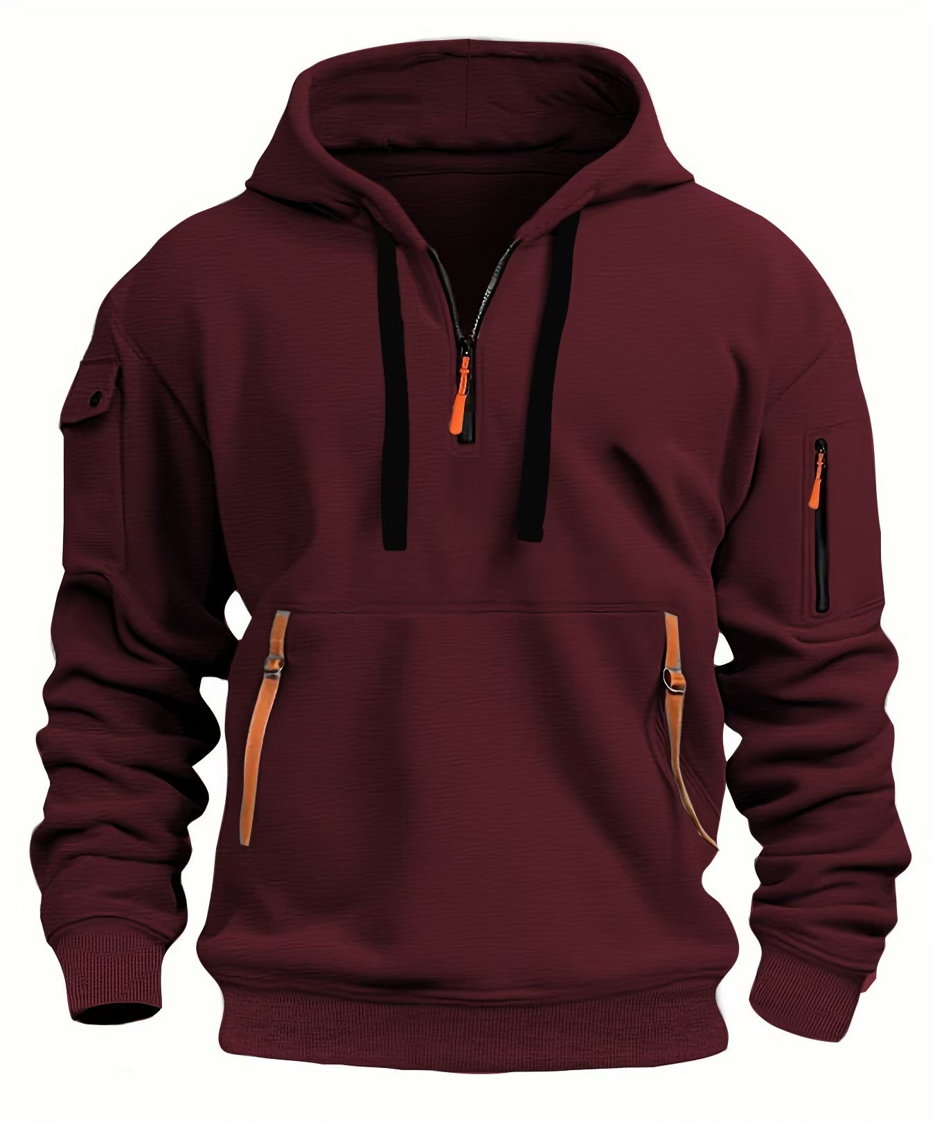 Men's pocket pullover sports casual jacket