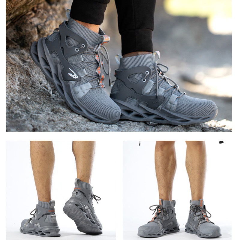 Work Safety Shoes, Lightweight Anti-smashing & Anti-puncture Protective Shoes