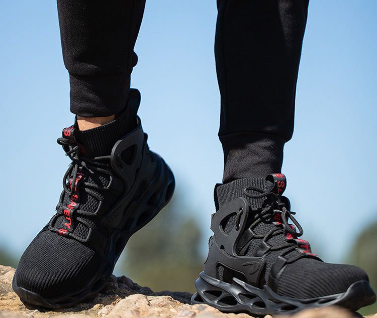 Work Safety Shoes, Lightweight Anti-smashing & Anti-puncture Protective Shoes