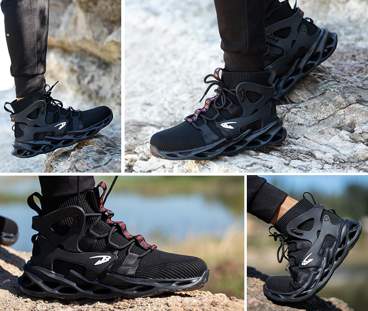 Work Safety Shoes, Lightweight Anti-smashing & Anti-puncture Protective Shoes