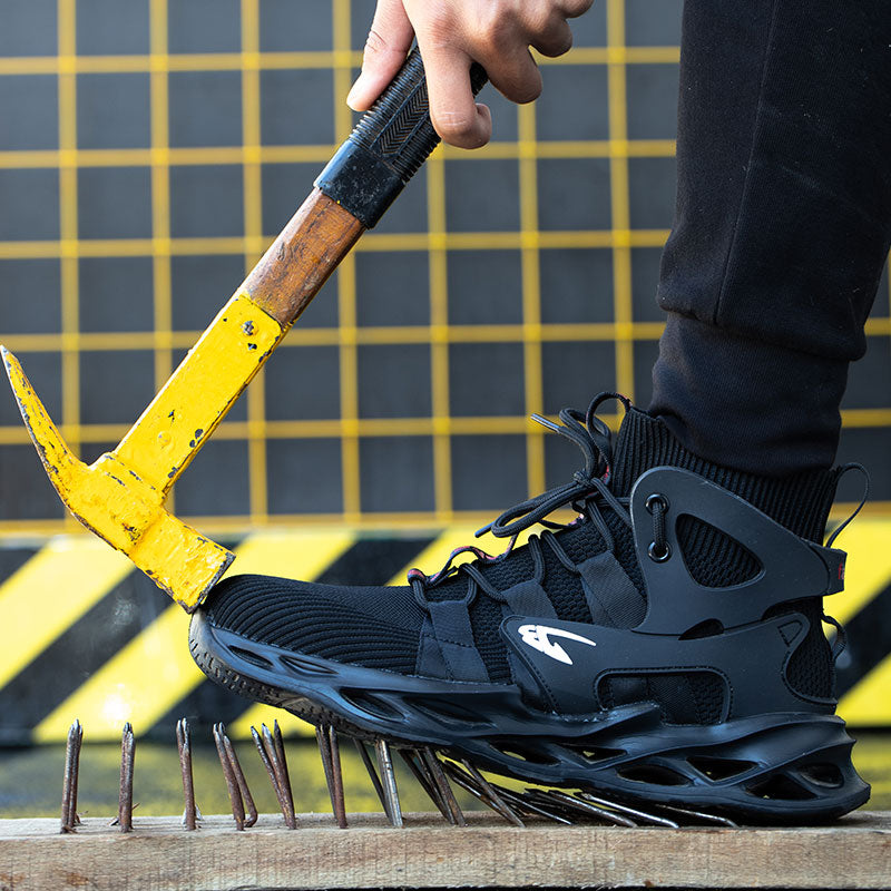Work Safety Shoes, Lightweight Anti-smashing & Anti-puncture Protective Shoes