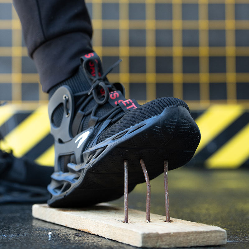 Work Safety Shoes, Lightweight Anti-smashing & Anti-puncture Protective Shoes