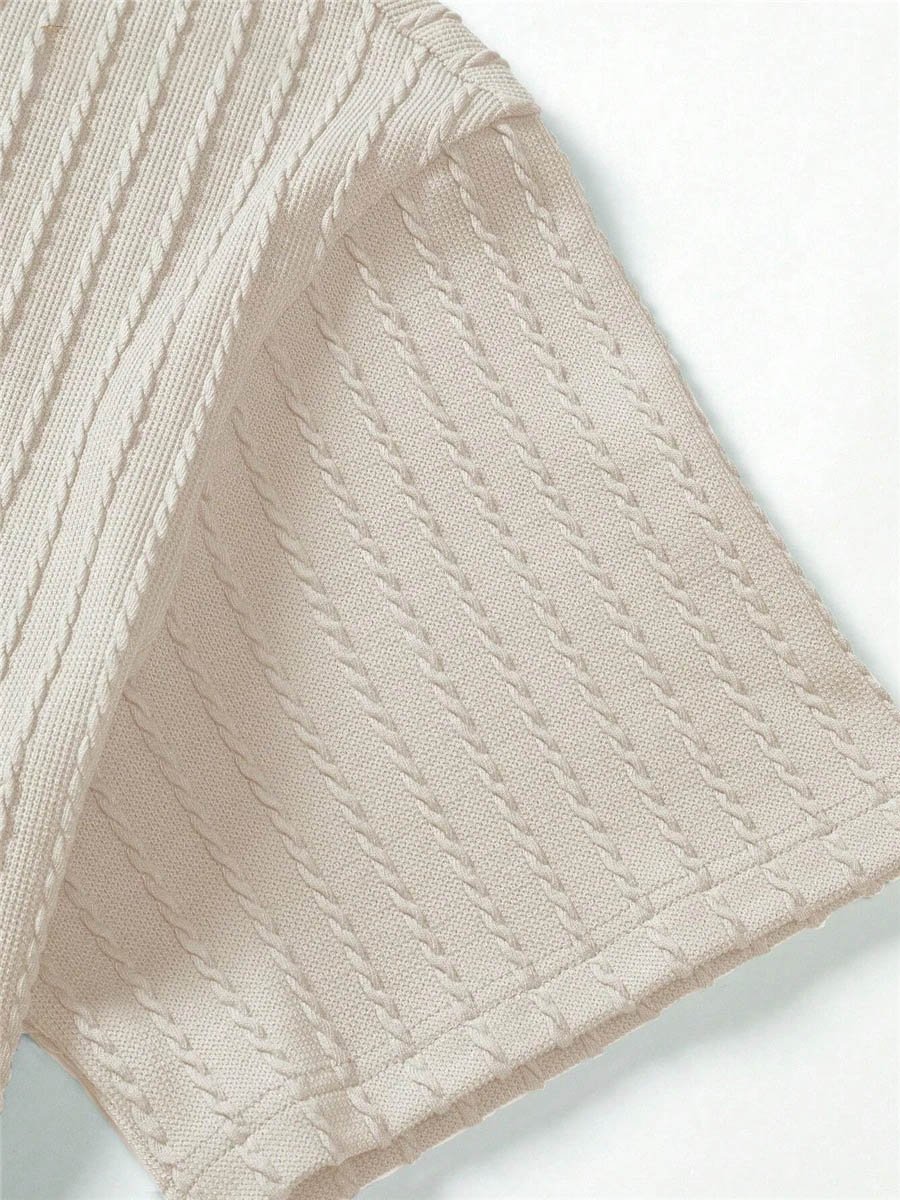 Men's 2 Piece Suits Fashion Solid Stripe Short-sleeve T-shirts Shorts