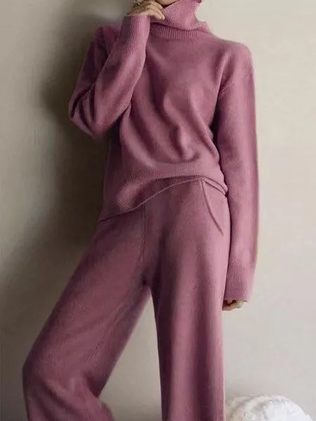 ⏰LAST DAY SAVE 49% 💥2025 Hot Sale Soft Cashmere Turtleneck Set