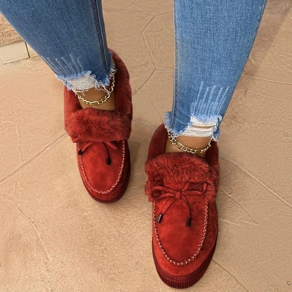 Last Day Promotion 68% OFF - 🔥Women's boots round head thick sole Orthopedic Arch-Support thick warm cotton shoes - Buy 2 Free Shipping