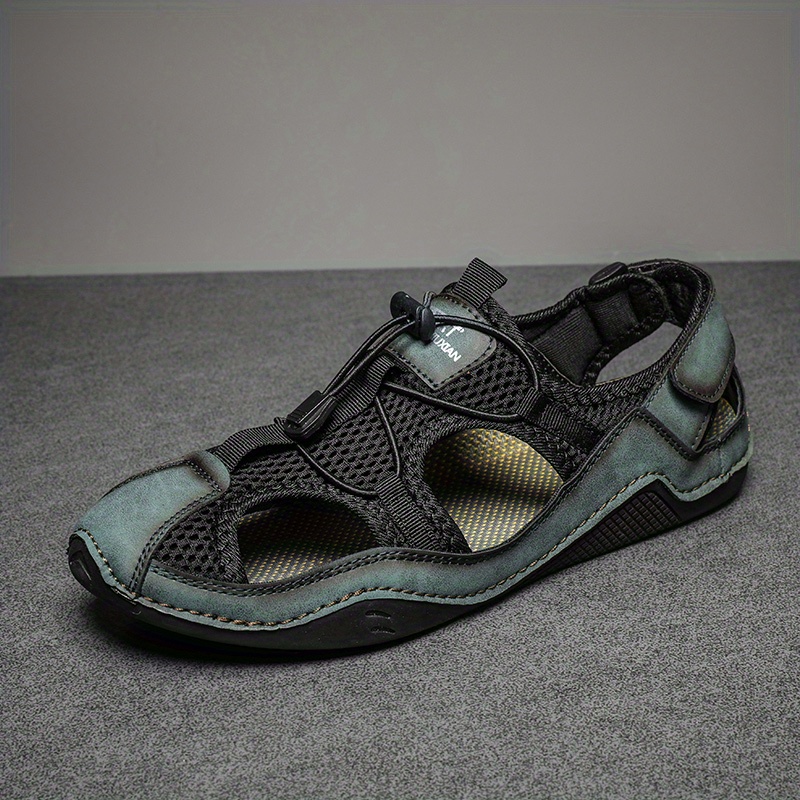 Men's Genuine Leather Non-slip Sandals - Perfect for Outdoor Walking and Hiking in Spring and Summer!
