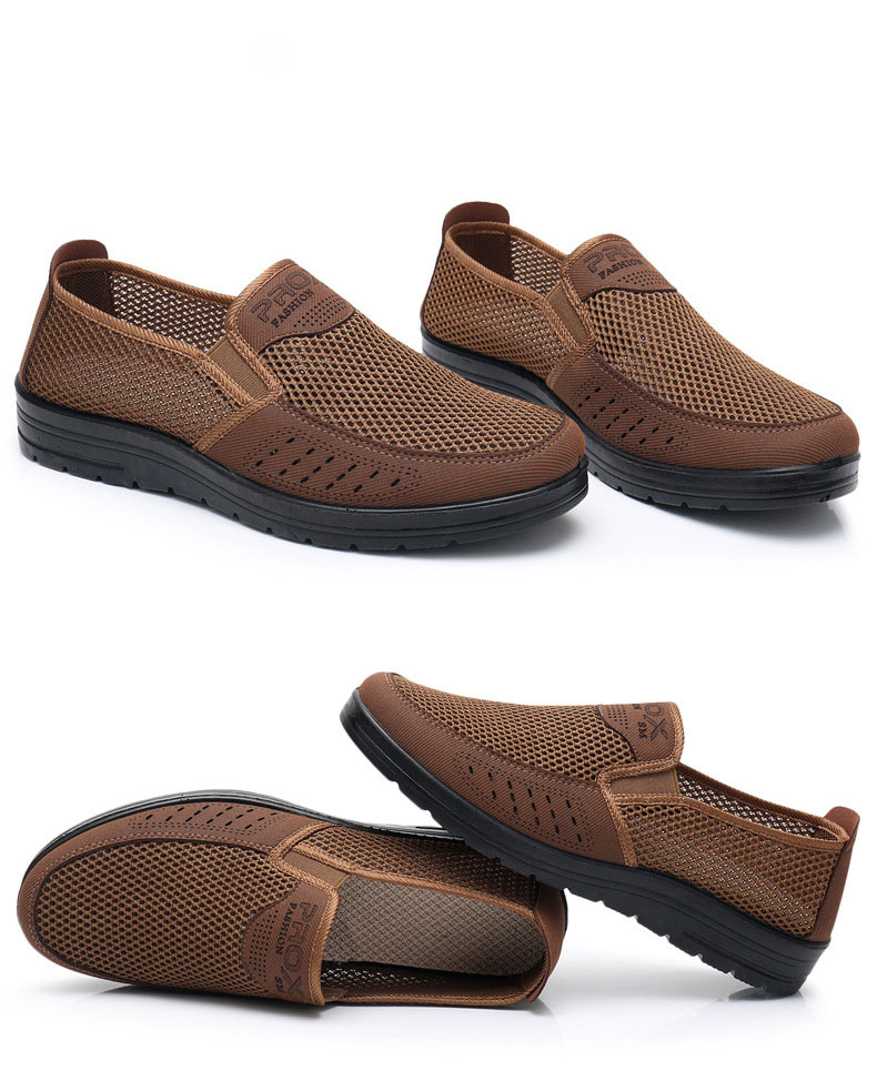 MEN'S EXTENDED WIDTH FOOT AND HEEL COMFORTABLE BREATHABLE MESH SHOES