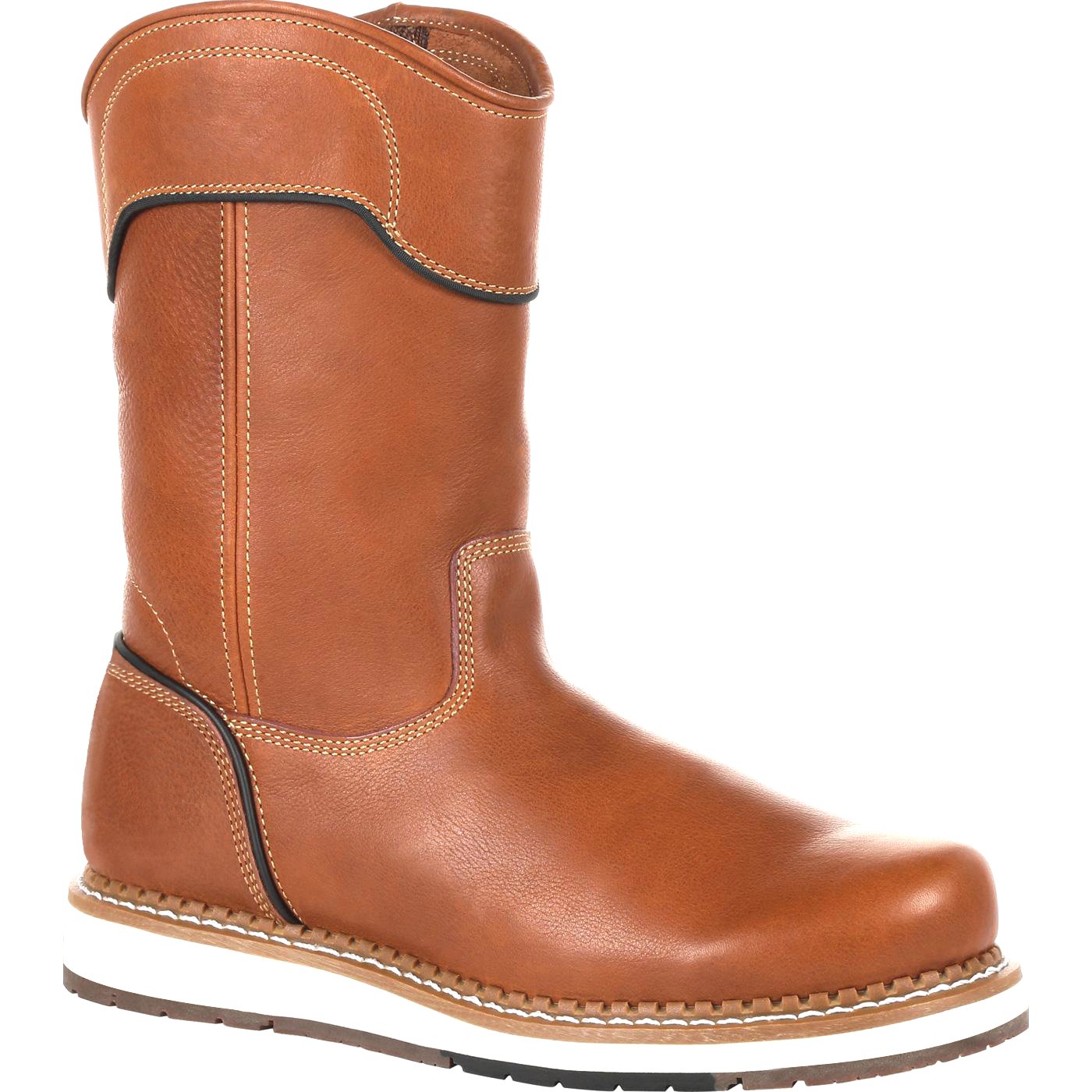 BUY 2 GET FREE SHIPPING - Men's Waterproof Side-zipper Wedge Work Boots