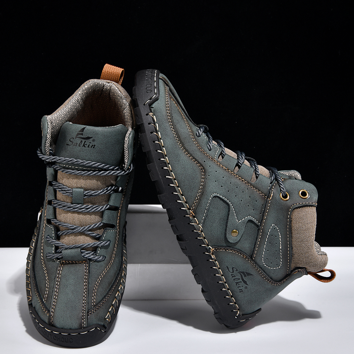 ⏰Limited Time Sale 70% OFF-Men's Orthopedic Winter Warm and Cozy Hiking Boots | Non-slip | Arch Support | Waterproof | Wide Toe - Ideal For Winter Outdoor Adventures