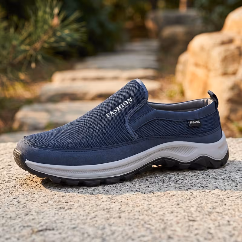 sneakers outdoor walking mens shoes flat mesh breathable athletic casual hiking comfortable durable slip on casual athletic shoes Product details 6