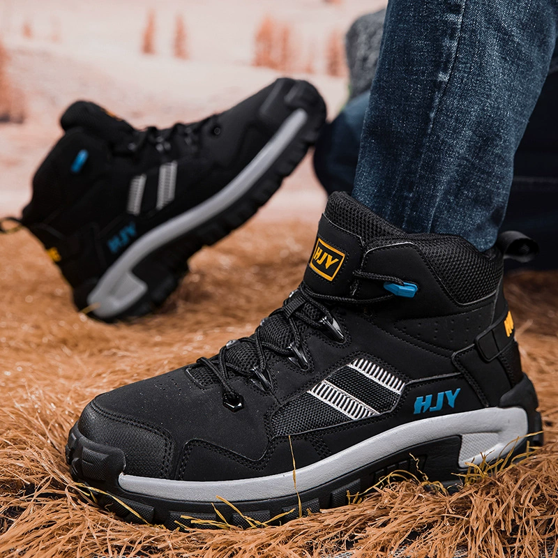 (⏰Limited Time Sale 70% OFF) Men's Anti-slip Anti-puncture Anti-smash Waterproof Comfort Orthopedic Arch Support Wide Toe Ankle Support Combat Boots Work Boots