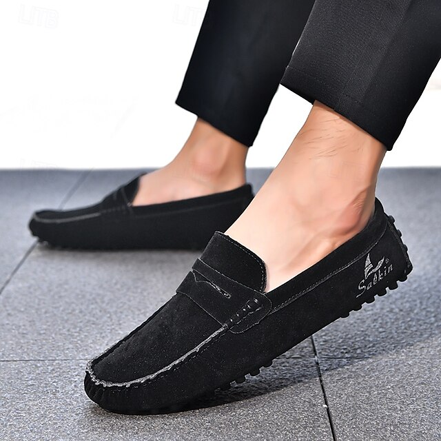 Men's Yellow Loafers Lightweight Slip-On Driving Moccasins Casual Fashion Shoes for Summer Travel, Beach Outings, Parties and Everyday Style