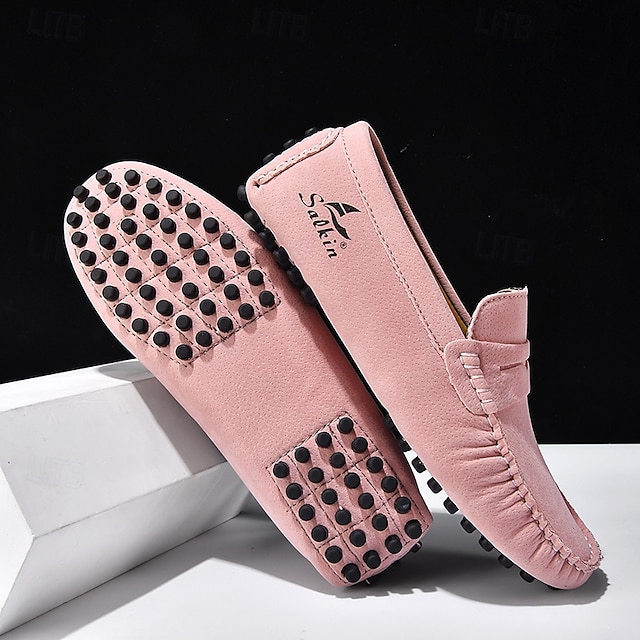 Men's Yellow Loafers Lightweight Slip-On Driving Moccasins Casual Fashion Shoes for Summer Travel, Beach Outings, Parties and Everyday Style