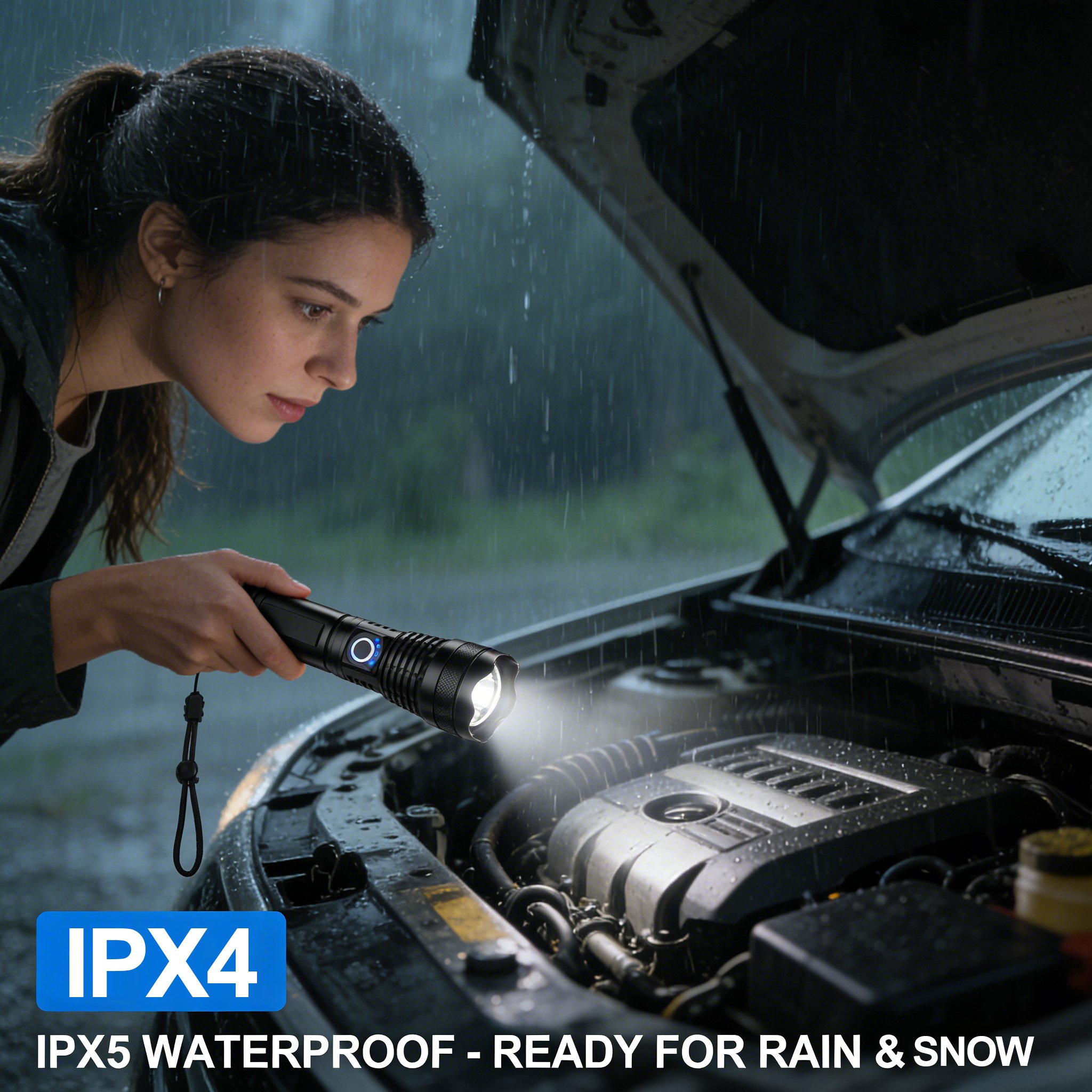 ✨Rechargeable LED Flashlight - High Lumen, Waterproof, Ultra Bright Flashlight for Emergencies