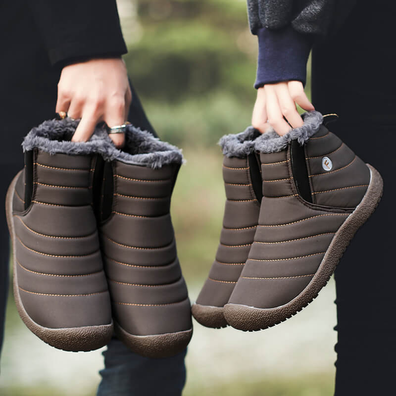Couple's high-top warm snow boots