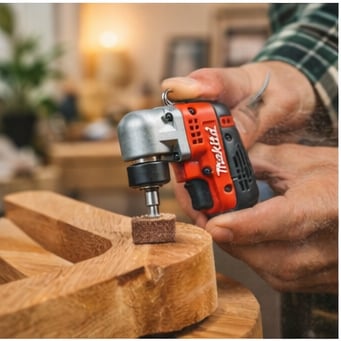 🛠️2-in-1 Makita-Mini Drilling Tool Keychain: On-the-Go Smoothing Tool + Tool Enthusiast Collectible