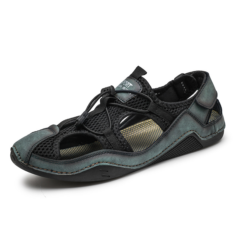 Men's Genuine Leather Non-slip Sandals - Perfect for Outdoor Walking and Hiking in Spring and Summer!