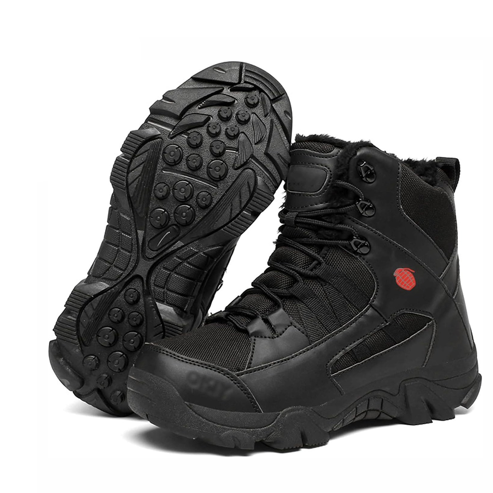 (⏰Limited Time Sale 70% off)Men's Hiking Combat Boots Ankle Supports Military Boots Waterproof Non-Slip Anti-Puncture Work Boots