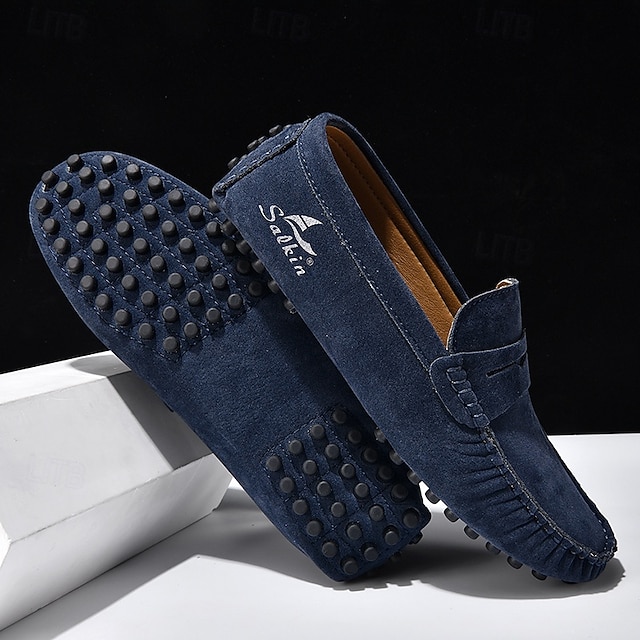 Men's Yellow Loafers Lightweight Slip-On Driving Moccasins Casual Fashion Shoes for Summer Travel, Beach Outings, Parties and Everyday Style