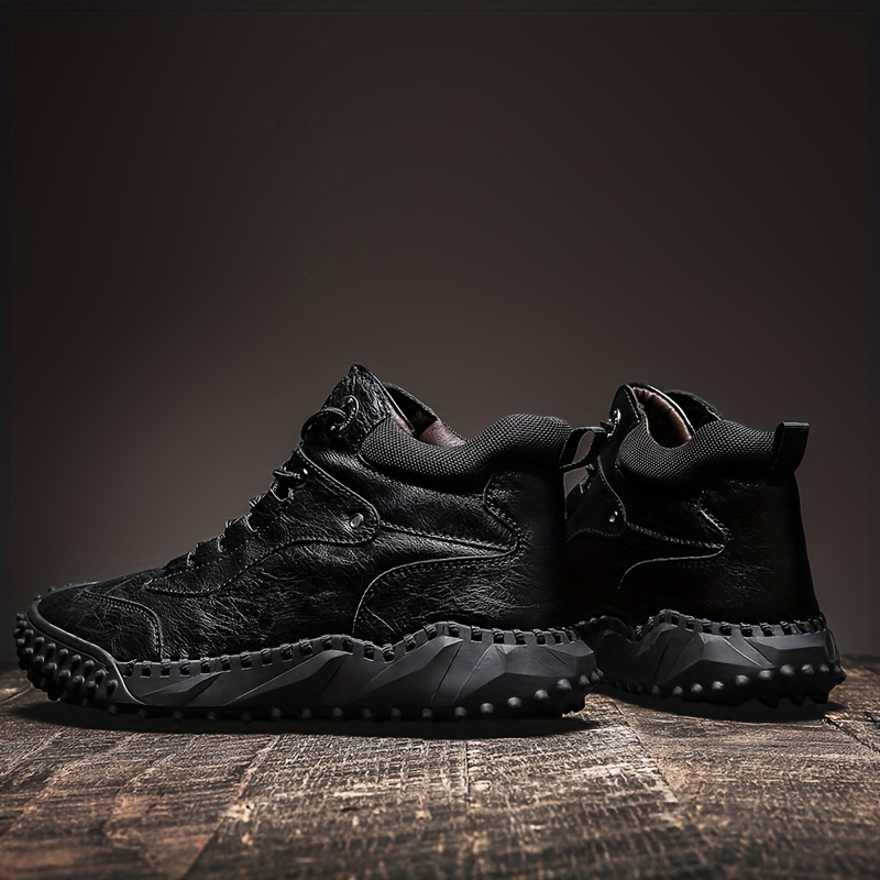 Men's Ankle Top Boots - Casual Outdoor Walking Shoes - Perfect Fit for Spring