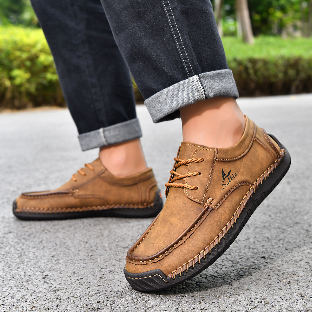 Men's Orthopedic Walking Boots - Non-Slip Ankle Support Comfortable Hiking Boots