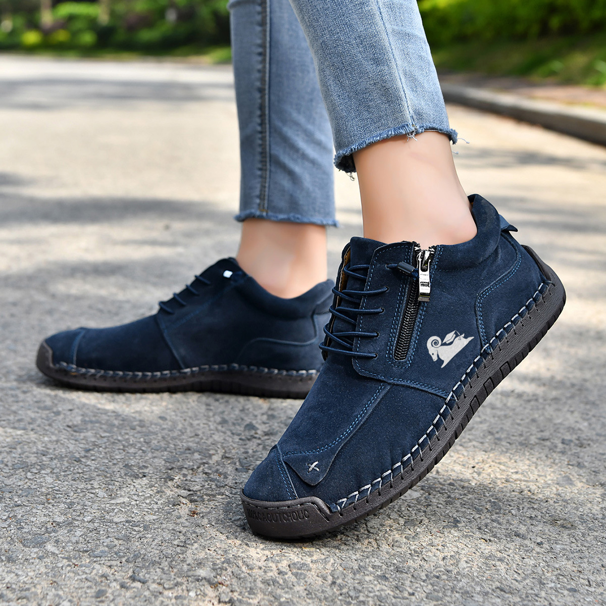 Women's Orthopedic Casual Leather Boots - Arch Support, Waterproof, Pressure Relief for Everyday & Travel