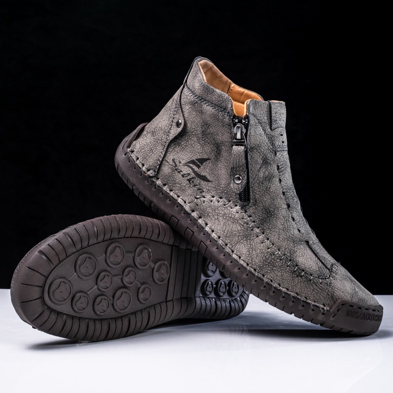 Men's Genuine Leather Comfort Boots – Arch Support, Pressure Relief & Durable Waterproof Design