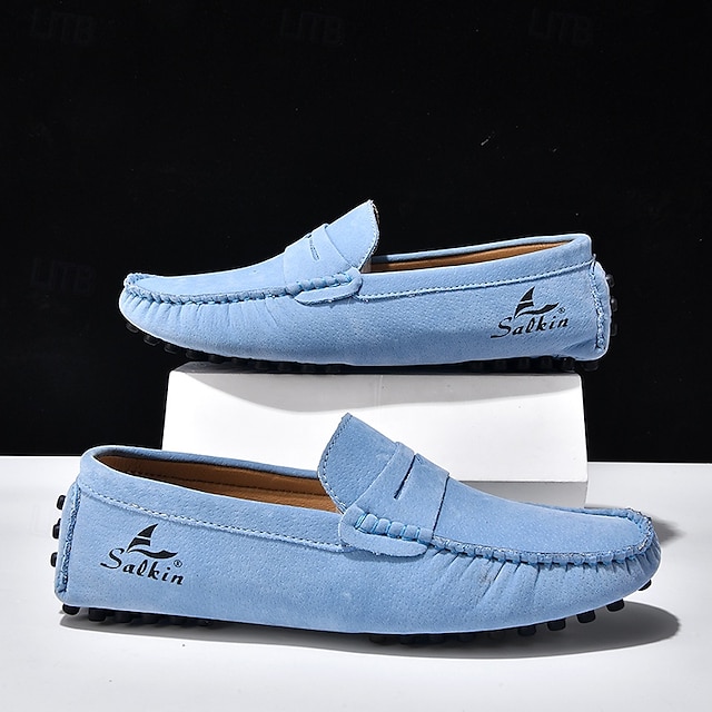 Men's Yellow Loafers Lightweight Slip-On Driving Moccasins Casual Fashion Shoes for Summer Travel, Beach Outings, Parties and Everyday Style
