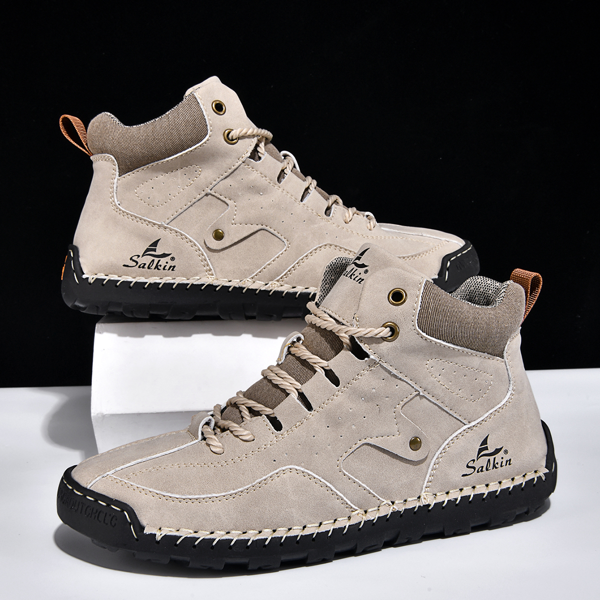 ⏰Limited Time Sale 70% OFF-Men's Orthopedic Winter Warm and Cozy Hiking Boots | Non-slip | Arch Support | Waterproof | Wide Toe - Ideal For Winter Outdoor Adventures