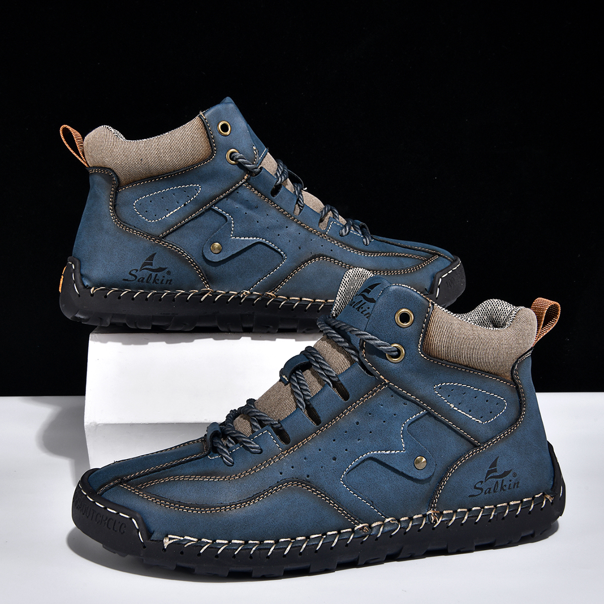 ⏰Limited Time Sale 70% OFF-Men's Orthopedic Winter Warm and Cozy Hiking Boots | Non-slip | Arch Support | Waterproof | Wide Toe - Ideal For Winter Outdoor Adventures