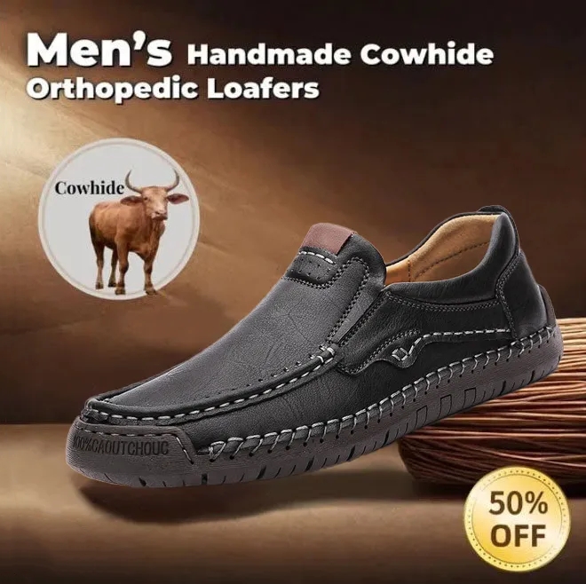⏰Last Day 70% OFF - 2025 Newest Men's Handmade Orthopedic Leather Loafers