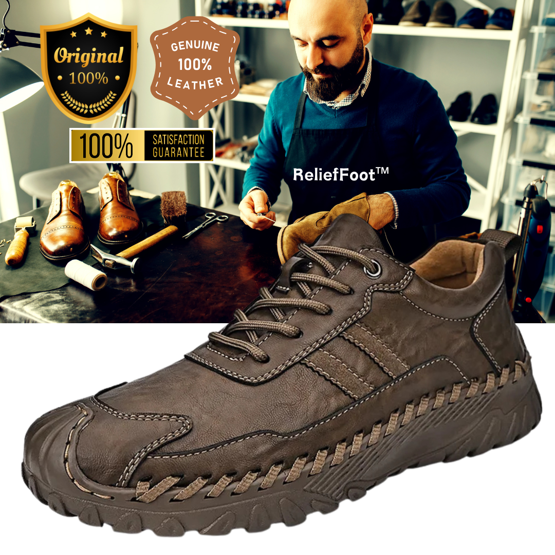 OrthoTrail™⏰Promotion - 70% OFF🔥Men's All Season Handcrafted Genuine Leather Outdoors Durable Soft Sole Anti Slip Shoes