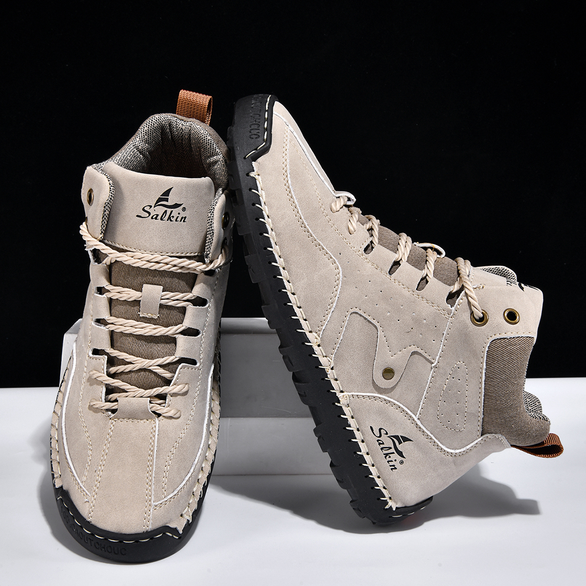 ⏰Limited Time Sale 70% OFF-Men's Orthopedic Winter Warm and Cozy Hiking Boots | Non-slip | Arch Support | Waterproof | Wide Toe - Ideal For Winter Outdoor Adventures