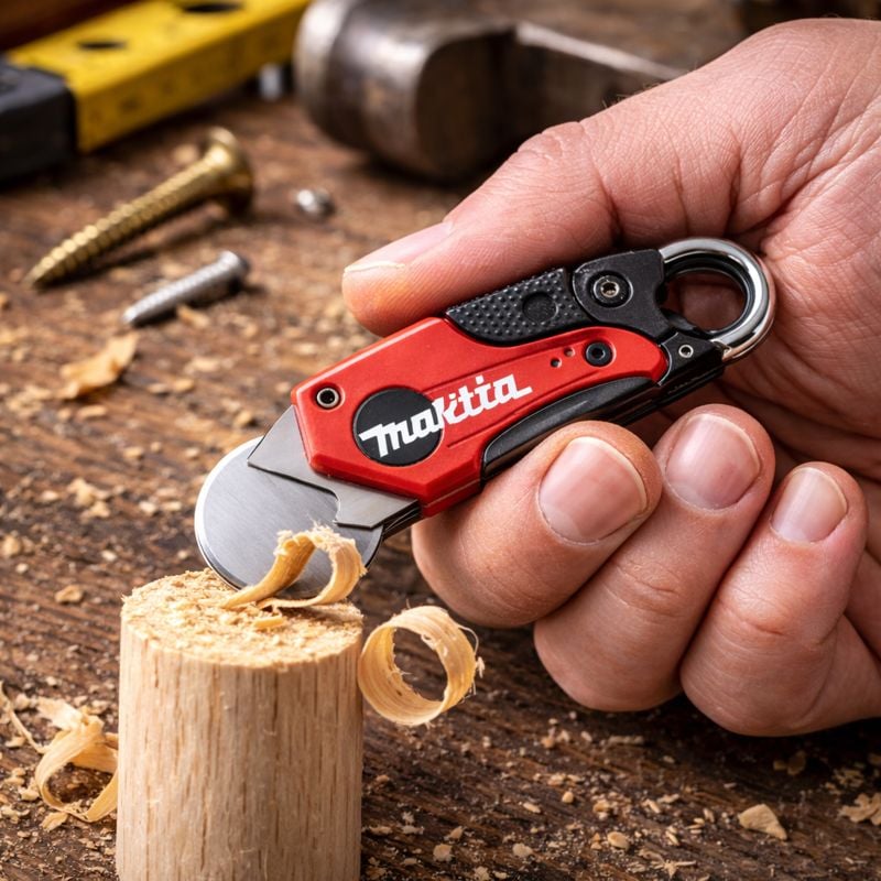 🛠️2-in-1 Makita-inspired mini utility knife: On-the-Go Smoothing Tool + Tool Enthusiast Collectible