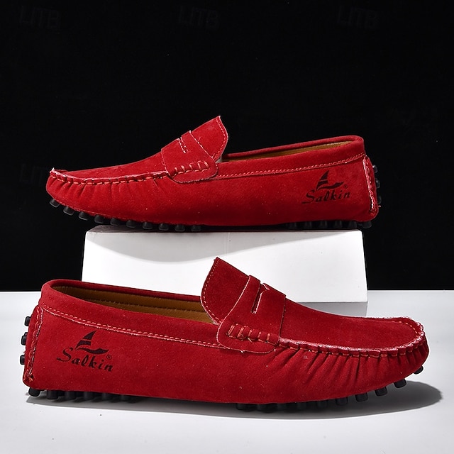 Men's Yellow Loafers Lightweight Slip-On Driving Moccasins Casual Fashion Shoes for Summer Travel, Beach Outings, Parties and Everyday Style