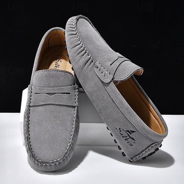 Men's Yellow Loafers Lightweight Slip-On Driving Moccasins Casual Fashion Shoes for Summer Travel, Beach Outings, Parties and Everyday Style