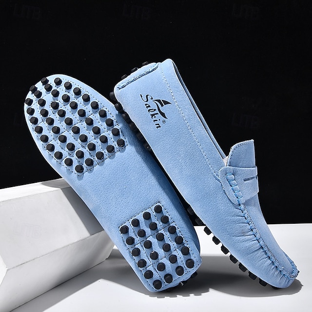 Men's Yellow Loafers Lightweight Slip-On Driving Moccasins Casual Fashion Shoes for Summer Travel, Beach Outings, Parties and Everyday Style