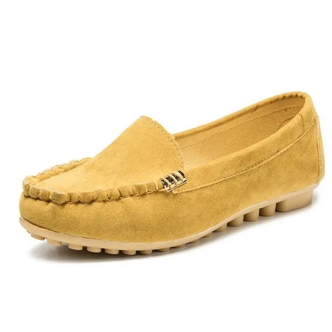 imaurrks's Round-Toe Flats Breathable Orthopedic Slip On Walking Shoes