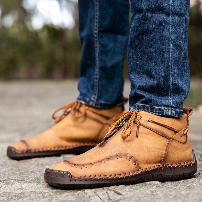 Men's Warm Plush Outdoor Boots