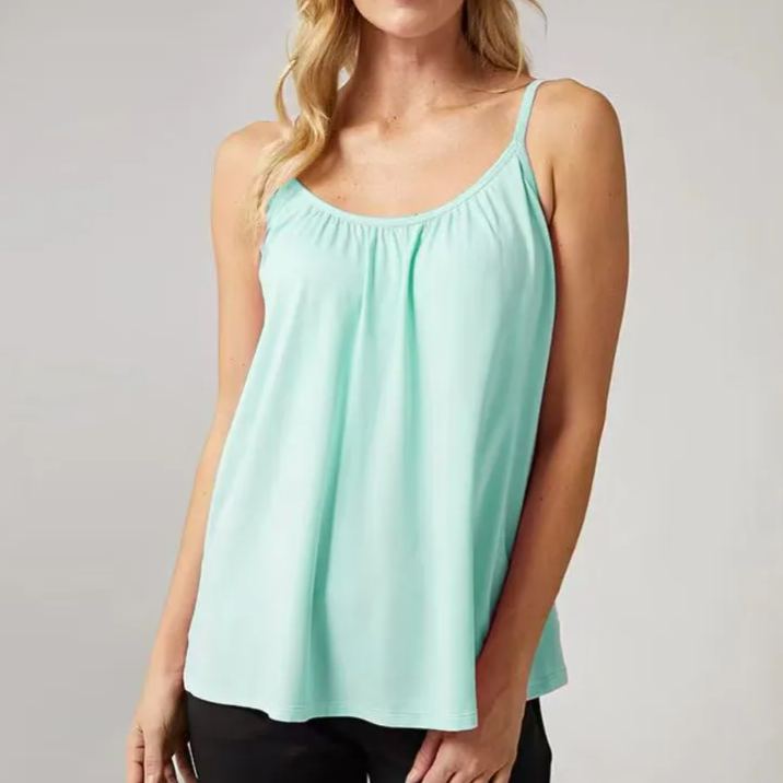 Loose-fitting Tank Top With Built-in Bra