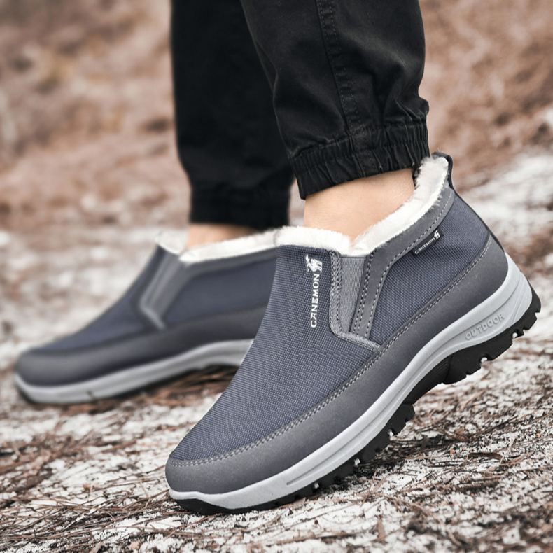 Men's Comfortable Breathable Walking Loafers Velvet shoes