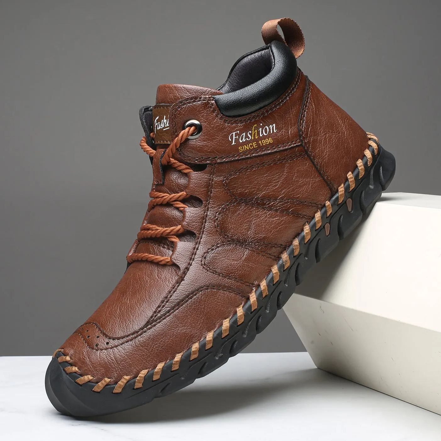 Last Day 60% OFF🔥⏱️New Arrival Promotion⏱️🔥Men's Casual Leather Good Arch Support & Non-slip Outdoor Breathable Walking Shoes